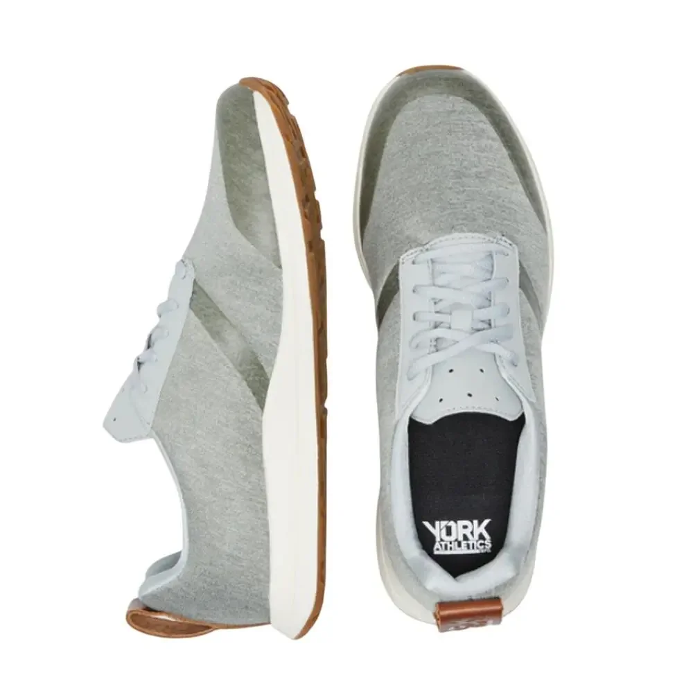 YORK Athletics Mens Henry Runner Sweatshirt Sneaker US 8.5 Grey Heather NIB